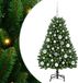 vidaXL Kunstkerstboom 120 cm 150 LED's Warmwit PVC en Staal Groen