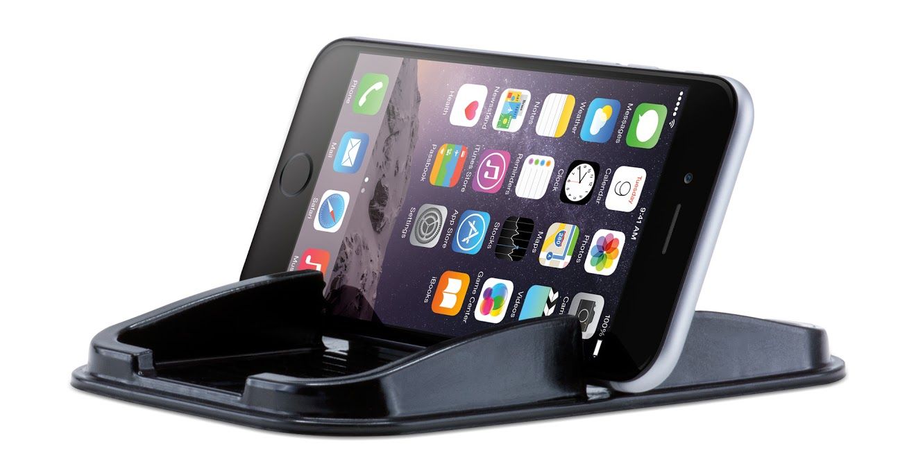 Sinji Sticky Pad - Zwart - Passieve Houder voor Auto - Silicone