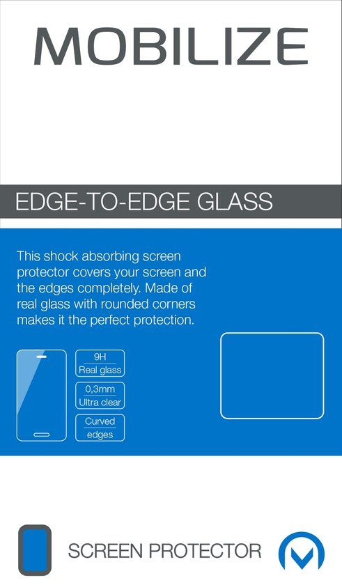 Mobilize Gehard Glas Edge-To-Edge Screenprotector Apple iPhone 12 Mini Zwart