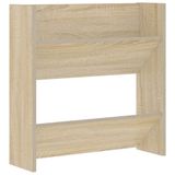 VidaXL Wandschoenenkast 60x18x60 cm spaanplaat sonoma eikenkleurig