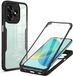 Techsuit Hoesje geschikt voor HONOR X5c Plus - ColorVerse 360 Case met Screenprotector - Zwart