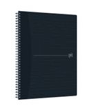 Oxford Origin A4+ Spiraalblok - 70 vel - Zwart - Geruit
