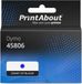 PrintAbout Dymo 45806 (S0720860) Tape Zwart op blauw (12 mm)