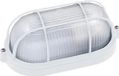 Star Led BES LED Torina Buitenlamp - Wand - E27 - Aluminium Mat Wit - Ovaal - 105cm