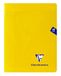 Clairefontaine 343751C Mimesys Geniet schrift - 17x22 cm - 24 Blad geruit Séyès - Wit papier 90 g - Polypro omslag - Geel