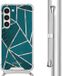 iMoshion Hoesje Samsung Galaxy S23 - Petrol Green Graphic - Back Cover met Koord