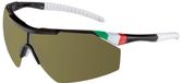 Salice 004 Ita Lunettes de soleil homme noir sport vert