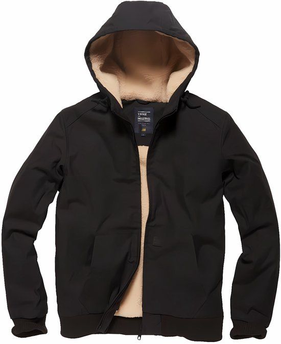 Vintage Industries Datton Heren Winterjas - Zwart - XXL