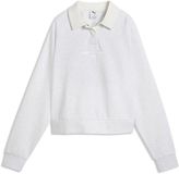 Puma Class Relaxed Lange Mouw Poloshirt Wit XS Vrouw