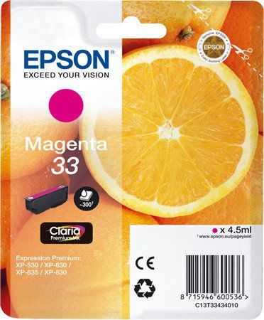 Epson 33 Magenta Inktcartridge - C13T33434020