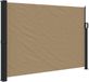 vidaXL Pare-vent rétractable 140x600 cm taupe
