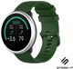 Strap-it Bracelet en silicone - Vert kaki - Convient pour Polar Ignite