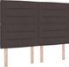 vidaXL Boxspring bed met matras Donkerbruin 140 x 190 cm Stof