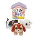 Little Live Pets Mini Puppy's Home roze huisdier met huisje, puppy met zachte vacht, vul je waterschaal, hang je plaquette met naam op en geef je botten, 4 jaar oud, beroemd (LPP01210)