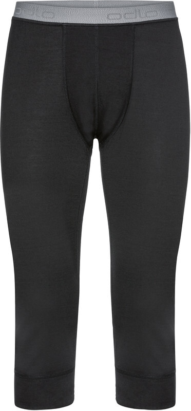 ODLO SUW Natural 100% Merino Warm 3/4 Broek Heren, black XXL 2019 Lange onderbroeken