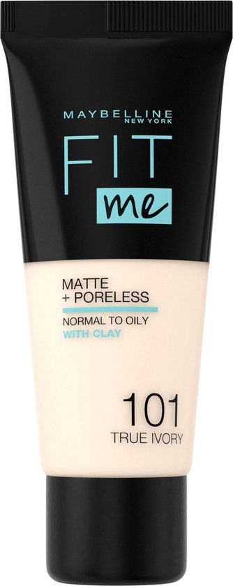 Maybelline Fit Me Matte + Poreless Foundation - 101 True Ivory - 30ml