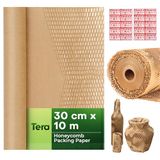 Tera Honingraat papier verpakkingsmateriaal rol 30 cm x 10 M