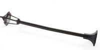 Lindby - Tuinpad verlichting - 1licht - Polycarbonaat, glas - H: 122 cm - E27 - zwart (RAL 9005)