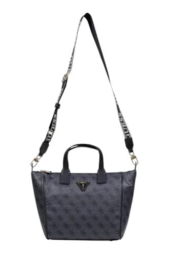 GUESS Follie Small Tote Bag Coal Logo donkergrijs