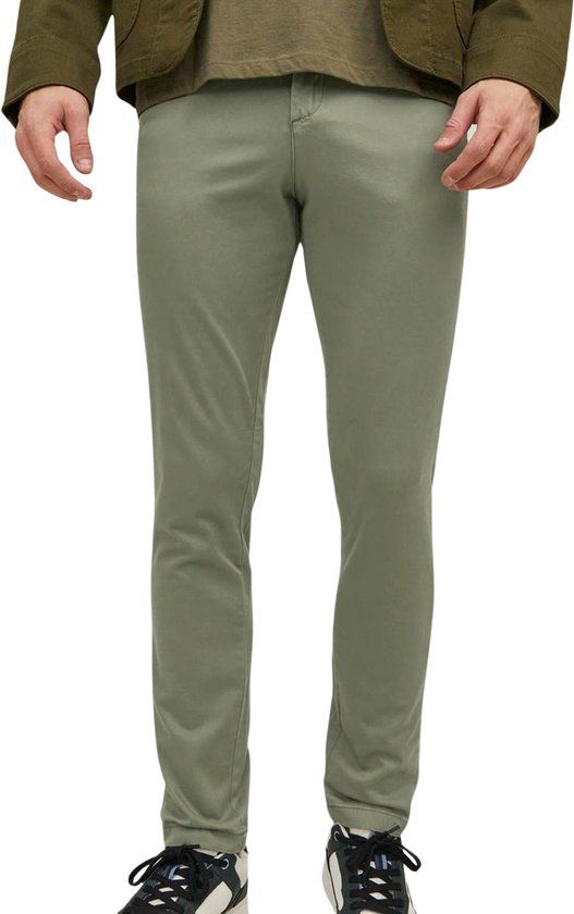 JACK & JONES JPSTMARCO JJBOWIE NOOS Heren Chino - Deep Lichen Green - Maat W31 X L34