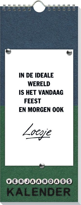 Interstat Loesje Verjaardagskalender 2025 - Humor - Softcover - ImageBooksLoesje