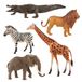 Idena 40388 - Speelfigurenset, 5 kunststof dierentuindieren, elk ca. 10 cm hoog, dierfiguren voor kinderen vanaf 3 jaar