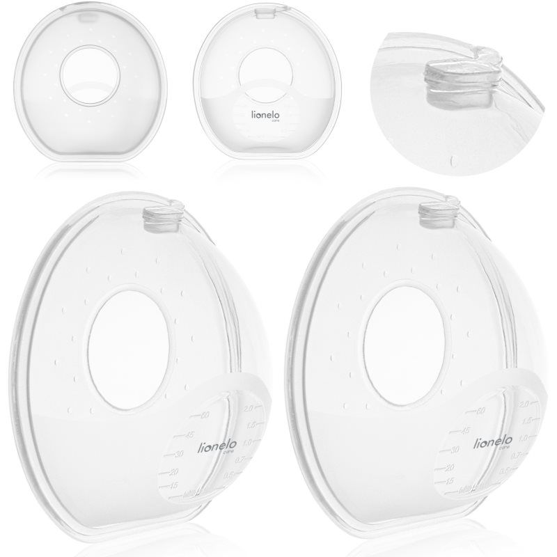LIONELO Milky Simple Borstvoeding Melkopvangschelpen Handsfree 2x60 ml
