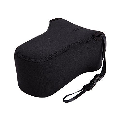 JJC Neopreen Camera Case Bag voor Canon EOS M50 M5 M6 Mark II + EF-M 55-200mm/EF-M 18-150mm Lens, Fuji Fujifilm X-T30 X-T20 X-T10 X-T100 X-E4 X-E3 + XF 55-200 mm/XC 50-230 mm lens en meer