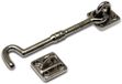 Merkloos / Sans marque Dulimex B.V. Kajuithaak vernikkeld messing - 3x stuks - 10 cm