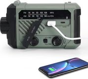 Radio d'urgence sans marque Solaire à manivelle - Radio d'urgence à manivelle - Radio à manivelle - Batterie externe à énergie solaire