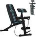 HOMCOM Banc de musculation réglable et pliable - Banc de fitness - Banc d'entraînement - Bleu