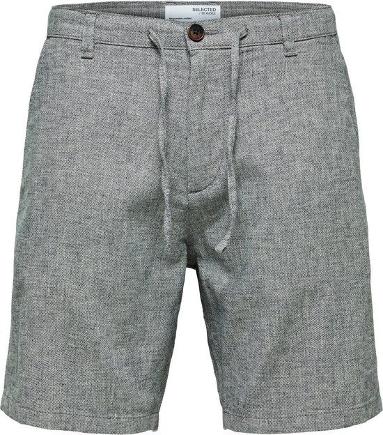 SELECTED HOMME SLHCOMFORT-BRODY LINEN SHORTS - Sky Captain - Maat M