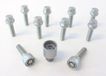 H&R Wielboutenset bolkonisch R12 M12x1.50 - Lengte 47mm - 10 stuks (bv. Mercedes) - incl. wielsloten