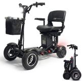 Metic Move MQ5 Pro Opvouwbare Elektrische Scootmobiel - Dual 2x400W Motor, tot 60 km Actieradius (2 Accu's), tot 18 km/u, Max. 120 kg, All-Terrain Banden, Compact Inklapbaar, Zwart