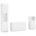 vidaXL Ensemble de meubles de salle de bain 3 pièces Bois de pin traité blanc