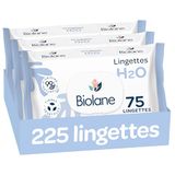 BIOLANE Babydoekjes met water - 225 doekjes - Set van 3 x 75