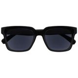 OPULIZE ERA Reading Sunglasses - Black Tinted Lens - Anti-reflective & Anti-Glare - UV400 Protection - Oversized Rectangular Frame - Spring Hinges - Black - Mens Womens +1.00