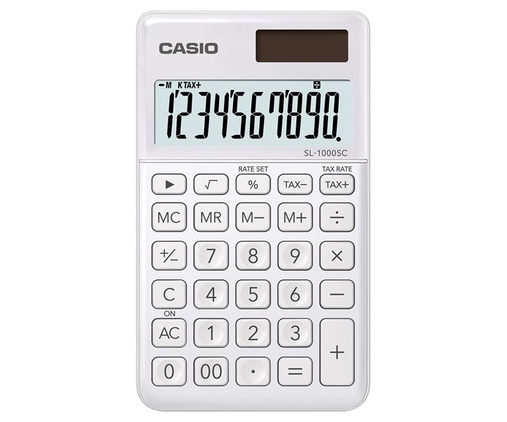 Casio SL-1000SC Pocket Calculator - White