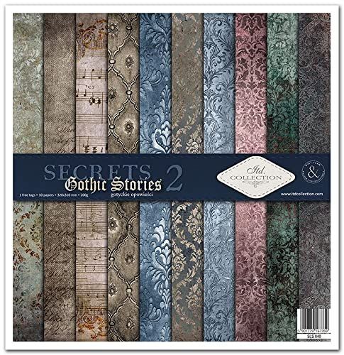 ITD Collection Scrapbooking-pakket 12x12 inch, scrapbooking papier, decoratief papier, decoupage, kaarten maken, papierformaat - 310 x 320 mm (SLS040)