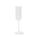 Excelsa Nordic set met 6 witte fluiten, bespoten glas, inhoud 210 ml.