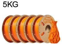 PETG filament pour imprimantes 3D - bobine de 1,75 mm - tolérance ±0,03 mm - rouleau de 5 kg - Convient aux imprimantes 3D FDM - Orange