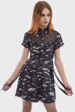 Killstar The Lost Boys - Hex-Cellent Mini Dames Mini-jurk - zwart/wit - L