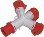 Brennenstuhl 1081584 verdeler 3-voudig, CEE 400V/16A 4-polig (IP44)