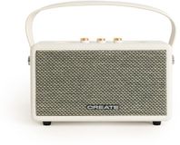 Create SPEAKER RETRO Draagbare luidspreker met Bluetooth, USB en AUX, Klein, Gebroken wit