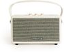 Lautsprecher RETRO Tragbarer Lautsprecher mit Bluetooth, USB und AUX, Klein, Gebrochenes Weiß