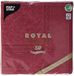 PAPSTAR 50 servetten Royal Collection 1/4-vouw 40 cm x 40 cm bordeaux Ornaments