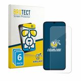 BROTECT Screenprotector 6 Stuks voor realme C100x Beschermglas Transparant
