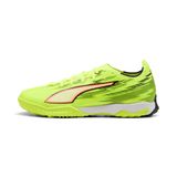 PUMA ULTRA 6 MATCH TT uniseks voetbalschoenen, Zwart/Rood/Geel, Maat 46