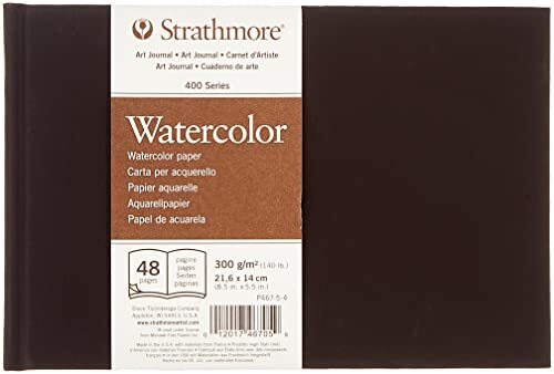 Strathmore str-467-5 48 hoeslaken geen 140 watercolor Art Journal, 8,5 by 14 cm