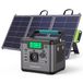 Centrale électrique portable 555Wh chargeur avec panneau solaire 100W, 550W(1100W crête) batterie domestique générateur d'énergie, avec chargeur rapide USB-C bidirectionnel 140W